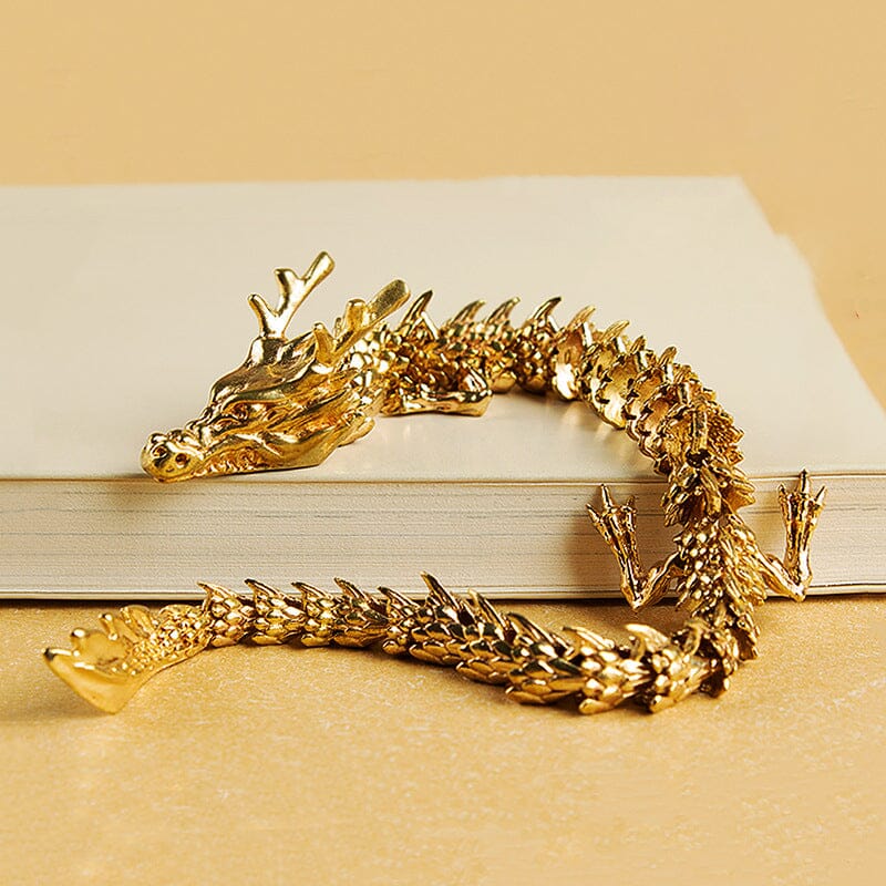 Gold Dragon with Movable Joints
