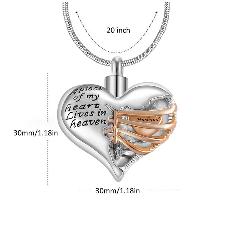 Heart Skeleton Necklace