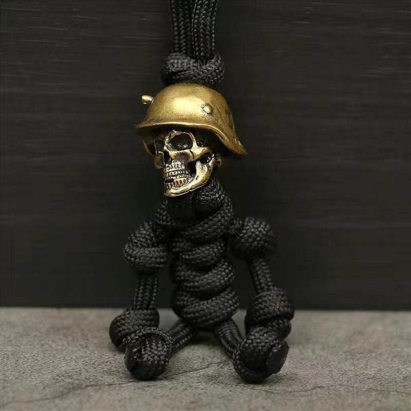 Skeleton Soldier Paracord Keychain