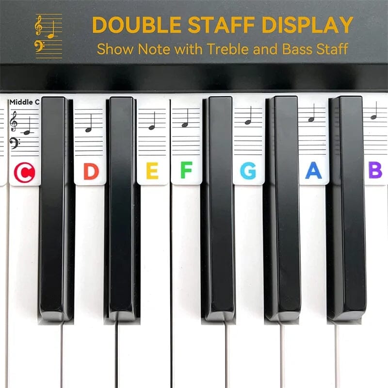 Detachable Piano Keyboard Sheet Music Labels