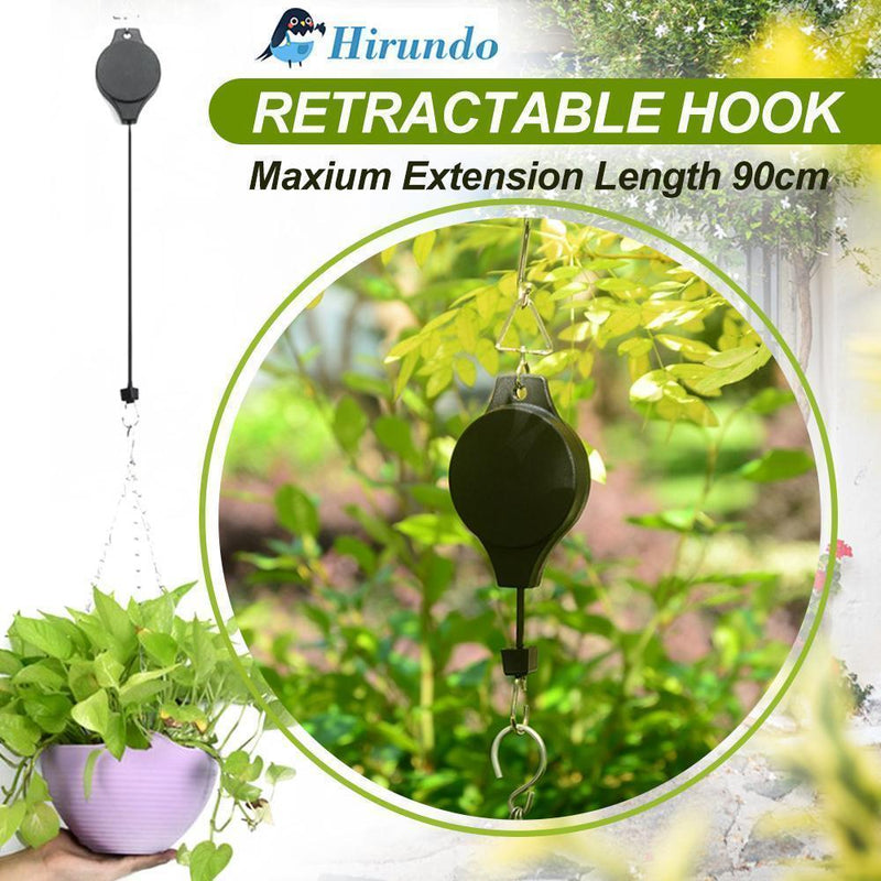Retractable Hook For Garden Baskets Pots Birds Feeder