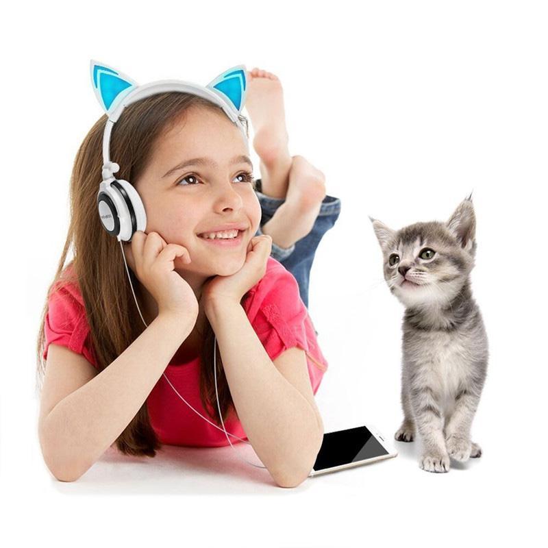 Creative Cat Ear Shape Headphones