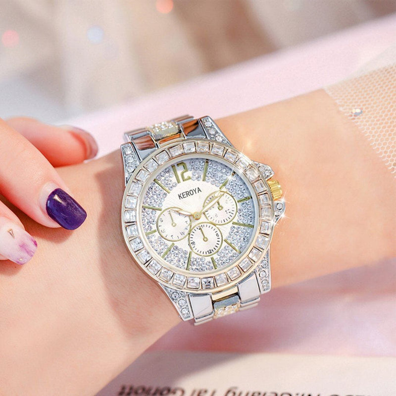 Luxury Full Diamond Water-Resistant Watch