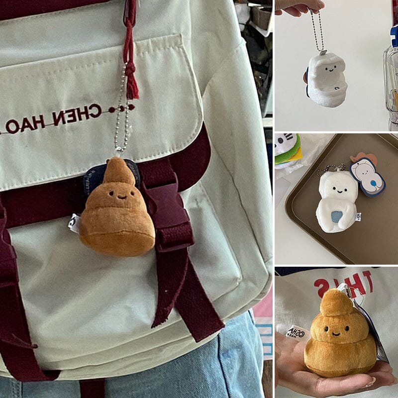 Funny Toilet Plush Pendant