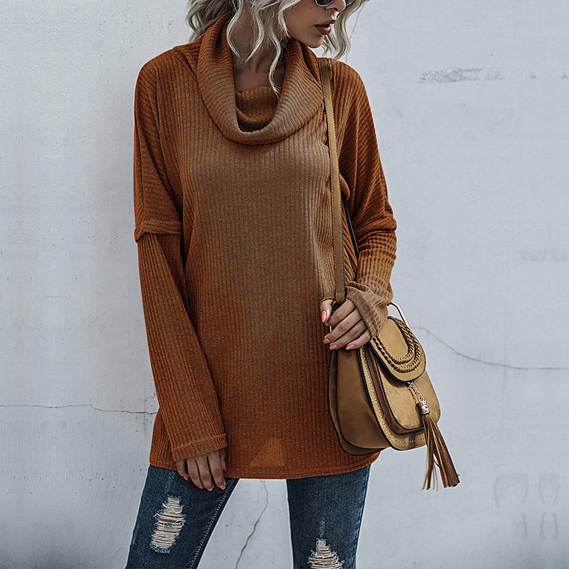Pile-neck Sweater
