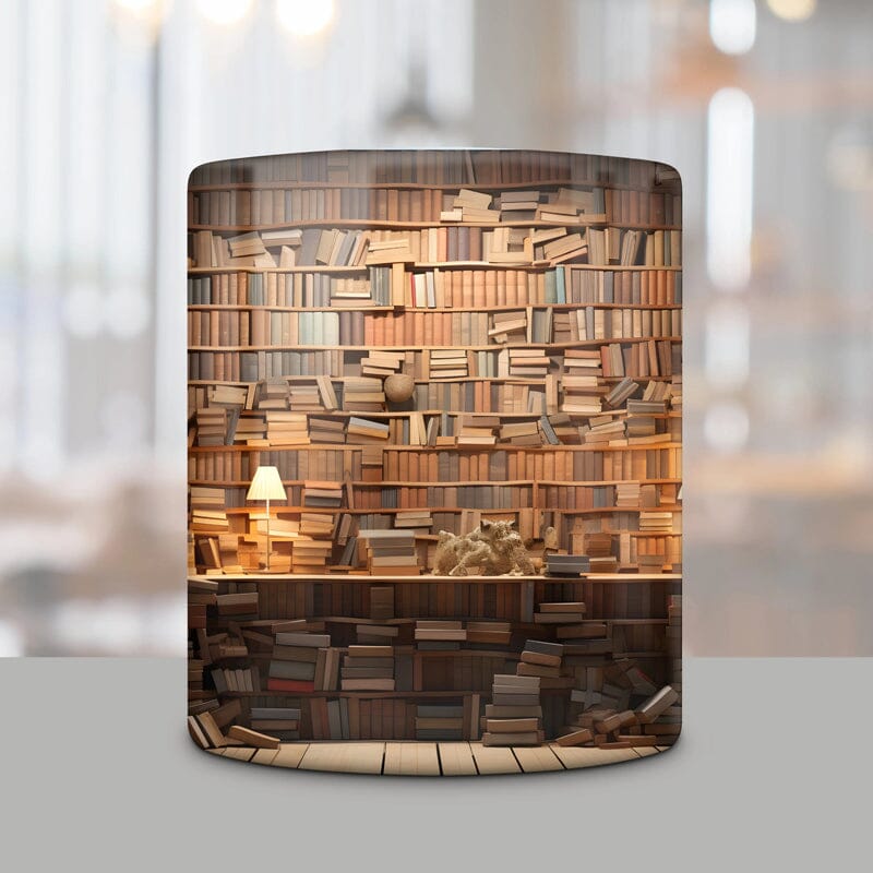 3D Bookshelf Mug Sublimation