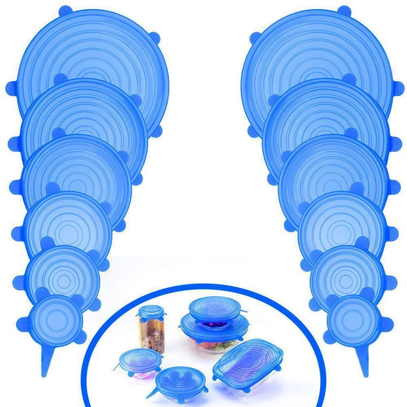 Hirundo Silicone Stretch lid, 6PCS (Blue)