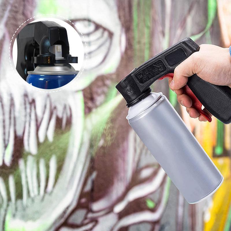 Portable handle spray paint head