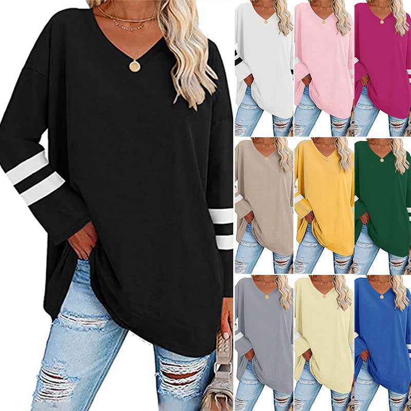 Striped Contrast Top