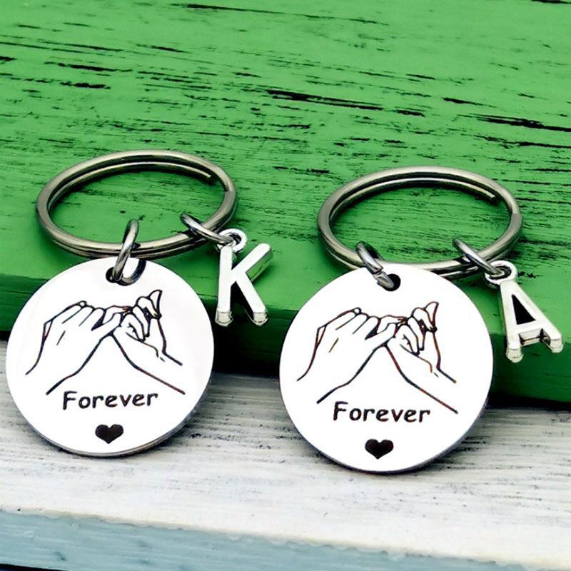 Stainless Steel Love Forever Keychain