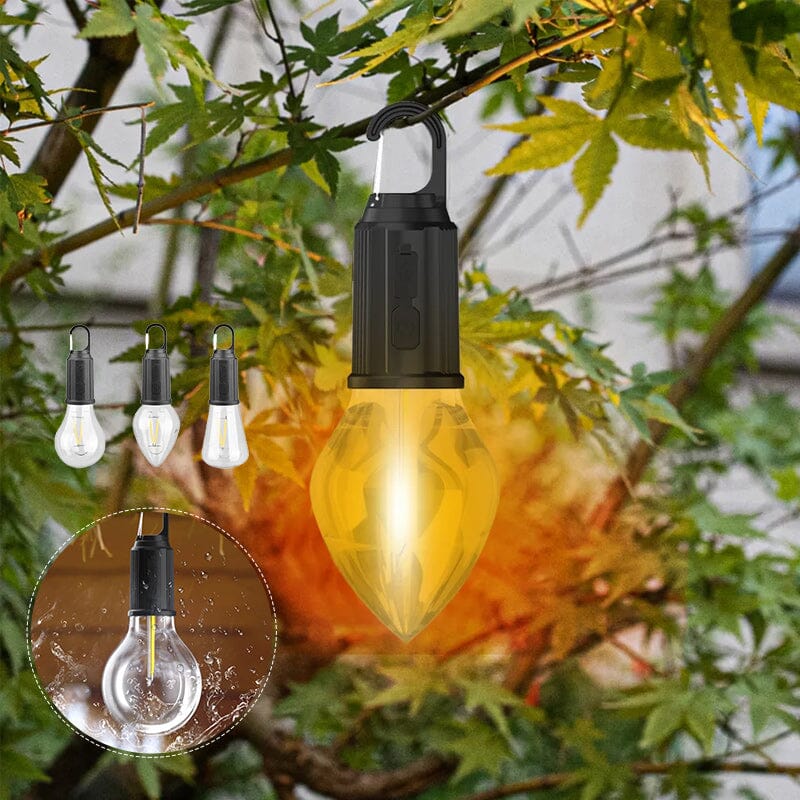 💡 New Outdoor Camping Hanging Type-C Charging Retro Bulb Light💡