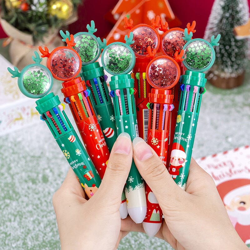 Cute Christmas Glitter Ballpoint Pens