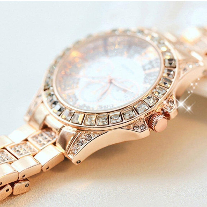 Luxury Full Diamond Water-Resistant Watch