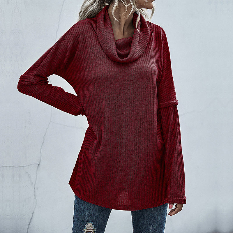 Pile-neck Sweater