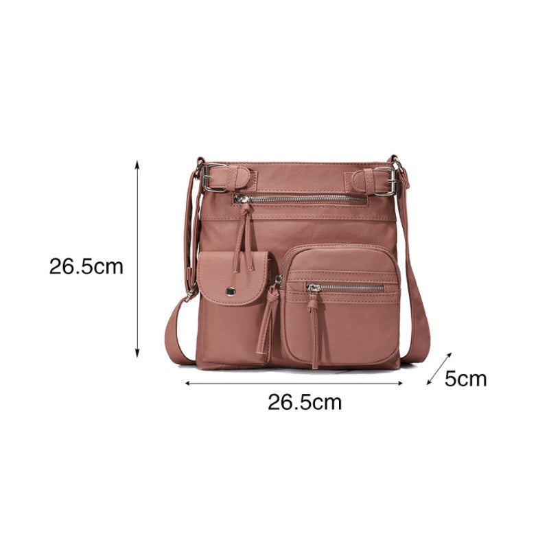 [PRE-SALE 7 DAYS] Multi-Pocket Soft PU Crossbody Bag