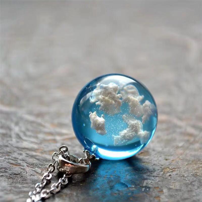 Clouds Of Heaven Resin Necklace