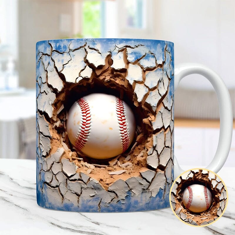 3D Vintage Baseball Mug