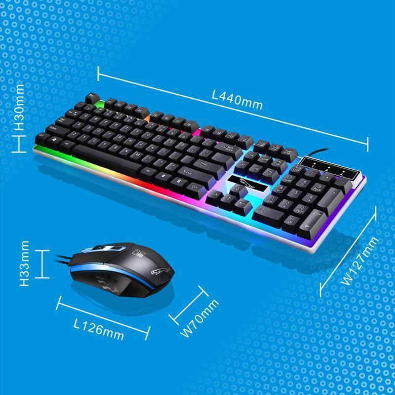 LED Light Keyboard Set