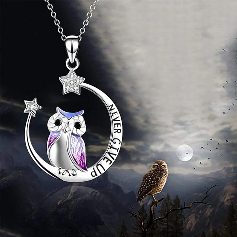 🦉Never Give Up Inspiration Necklace