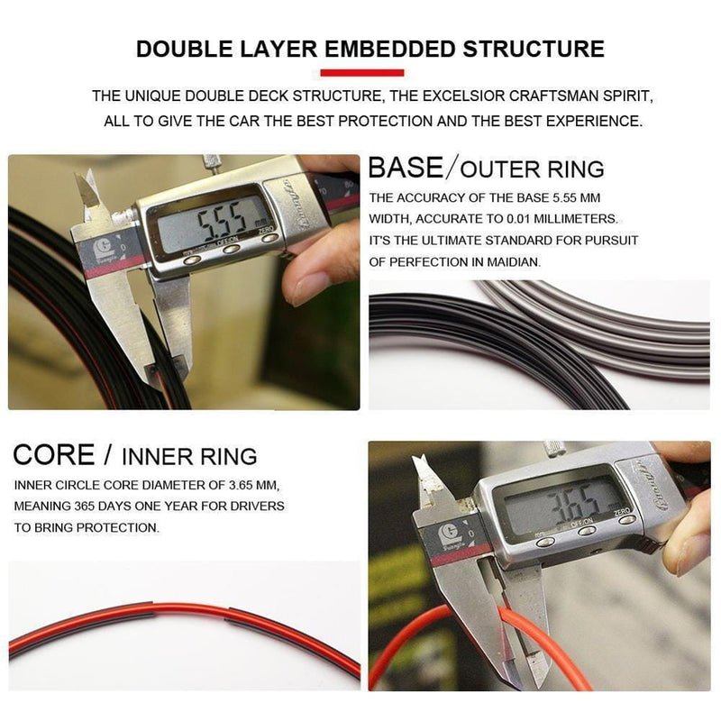 Automobile Wheel Hub Stripe Protector, 8m Lengths
