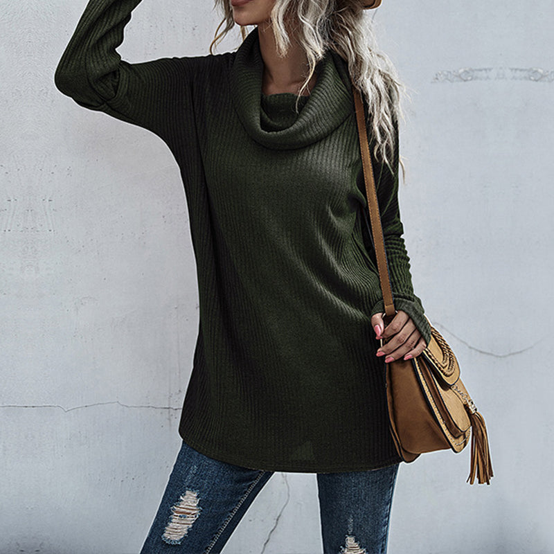 Pile-neck Sweater