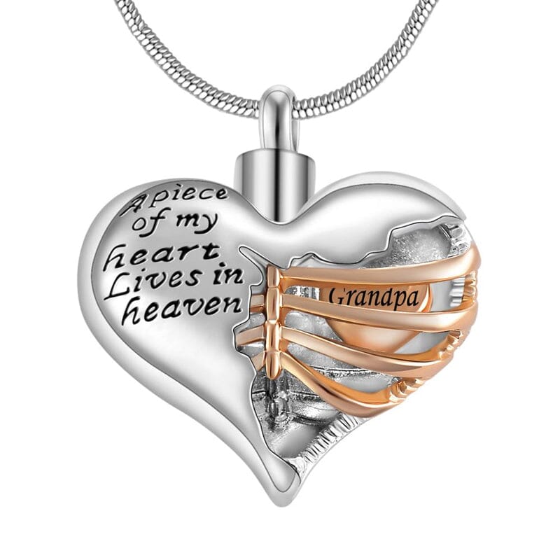 Heart Skeleton Necklace