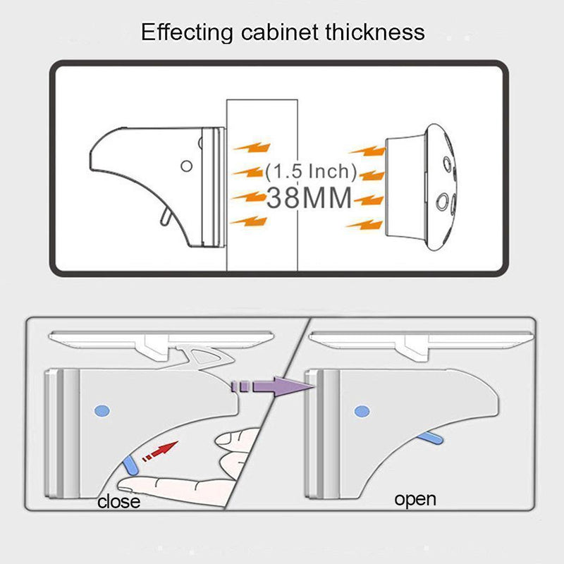 Magnetic Invisible No Drill Safety Lock