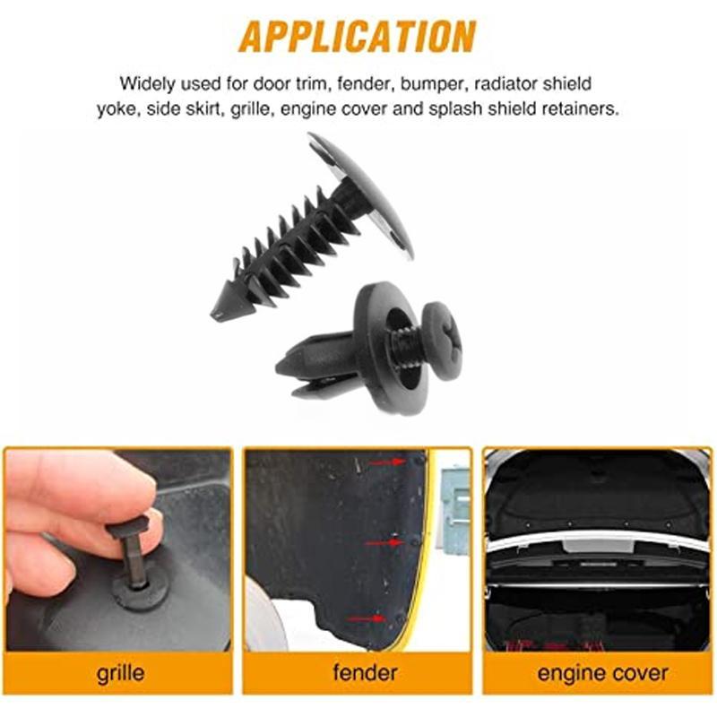 Universal Car PlasticFender Fastener Clips (150 pcs)