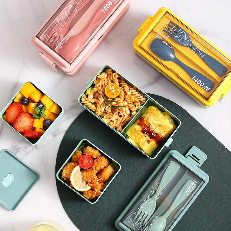 Portable Double Layer Lunch Box