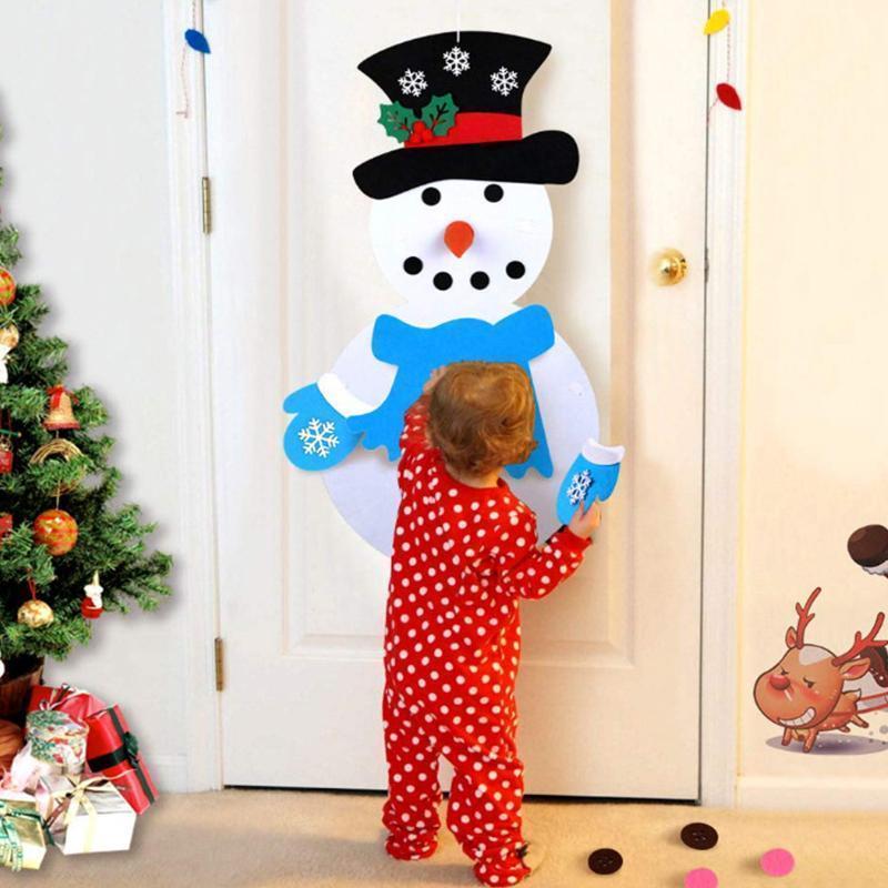 DIY Felt Christmas Snowman Set