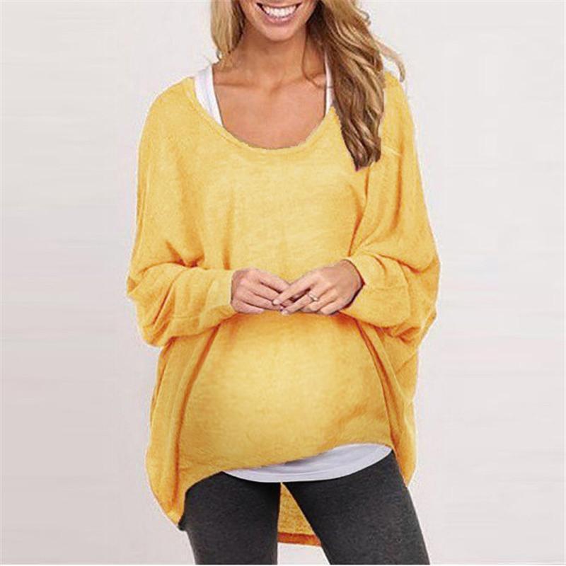 Loose Pullover Solid Color T-Shirt