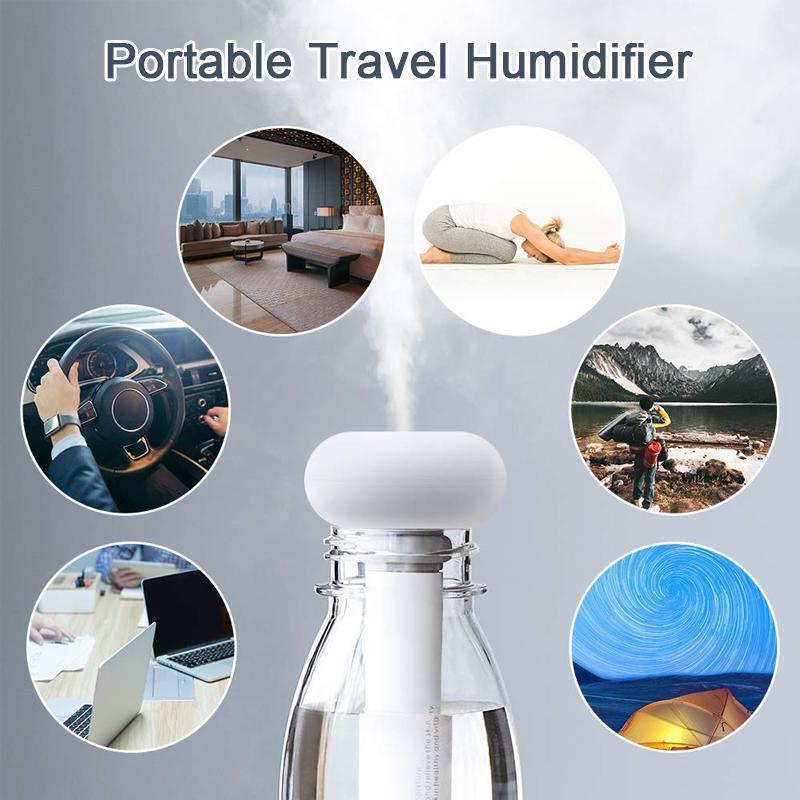 Portable Mini Water Bottle Caps Humidifier