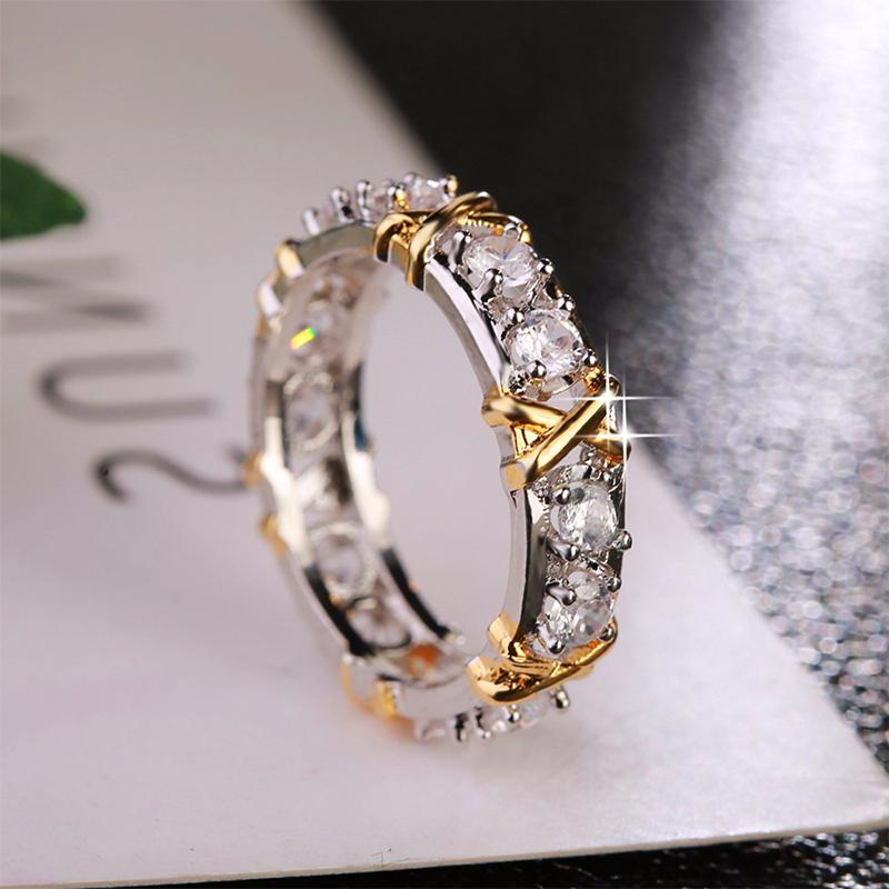 Sterling Silver Cross Full Dia-mond Ring