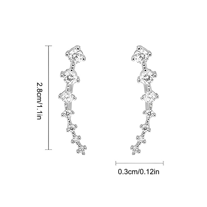 Seven Star Diamond Stud Earrings