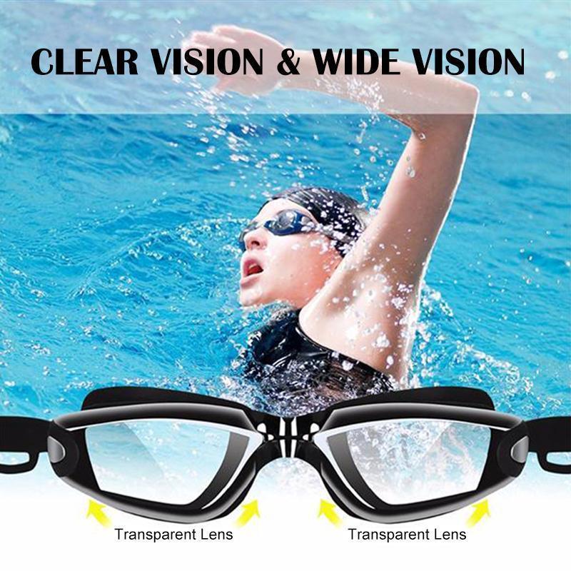 Swimming Set - Goggles, Cap, Earplug, Nose Clip