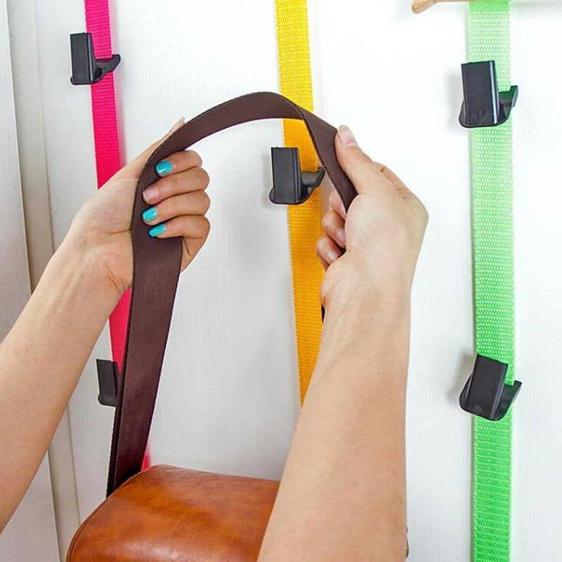 The multifunctional carrying strap over the door