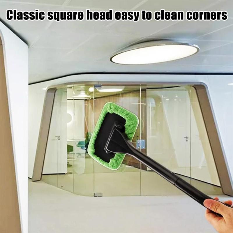 Microfiber Car Window Cleaner with 2 reusable microfiber hood