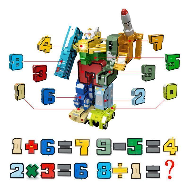 Number Learning Deformation Robot