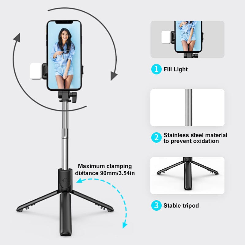 📷6 In 1 Wireless Bluetooth Selfie Stick✨