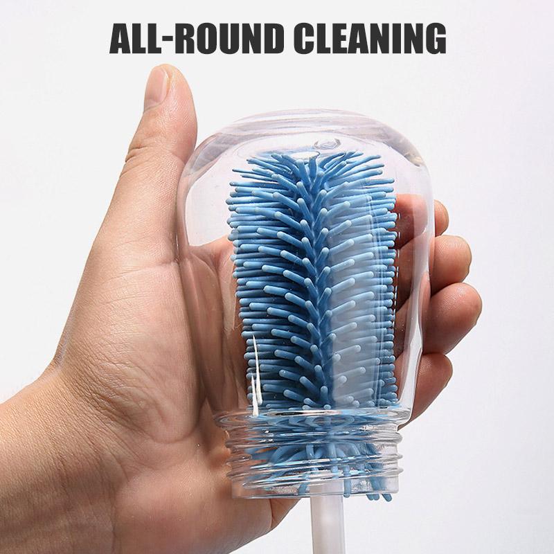 Silicone 360-degree Pacifier Cleaning Brush Set