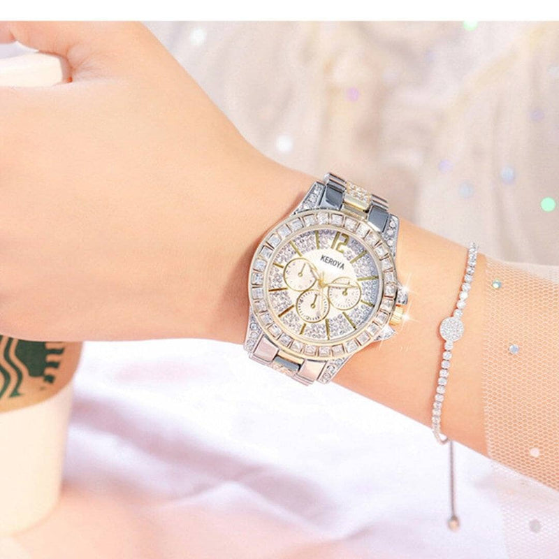 Luxury Full Diamond Water-Resistant Watch