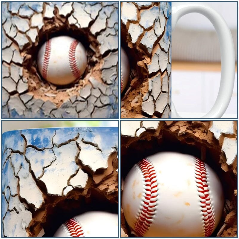 3D Vintage Baseball Mug