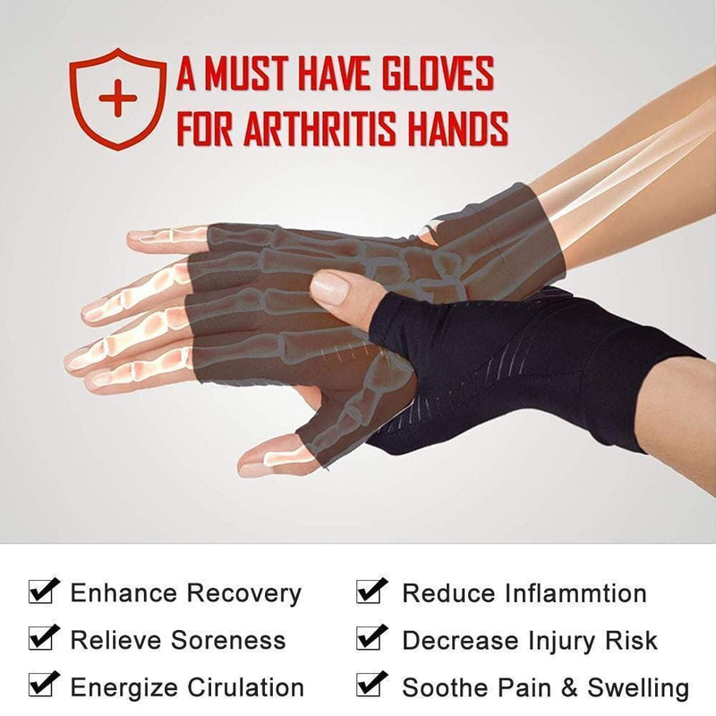 Hirundo Copper Arthritis Compression Gloves, 1 Pair