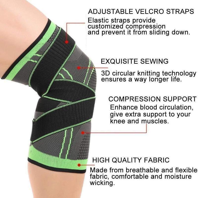 3D Adjustable Knee Brace For Pain Relief (Single)