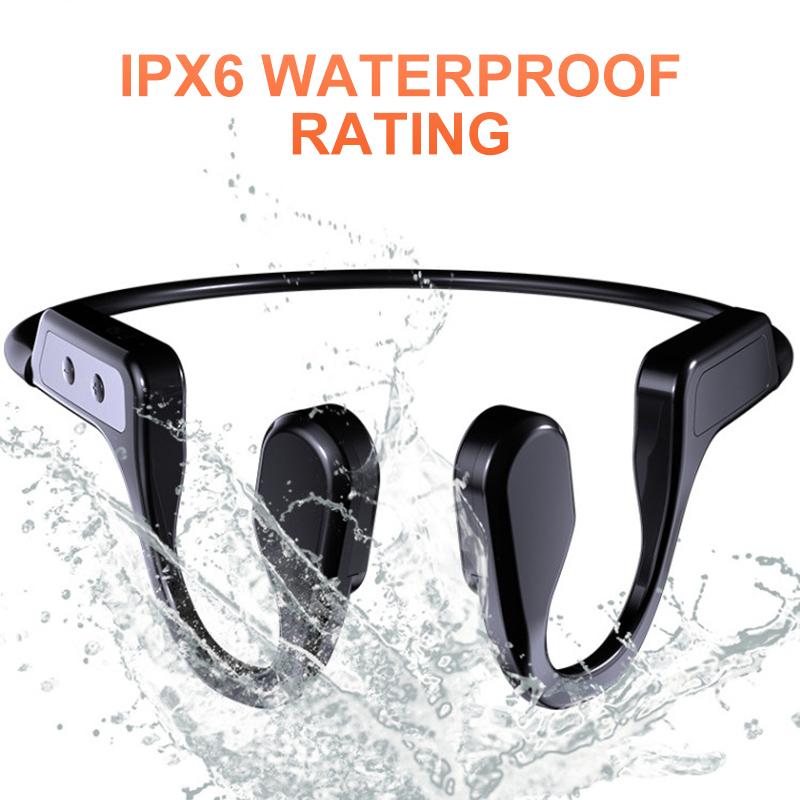 Waterproof Bone Conduction Sports Bluetooth Headset