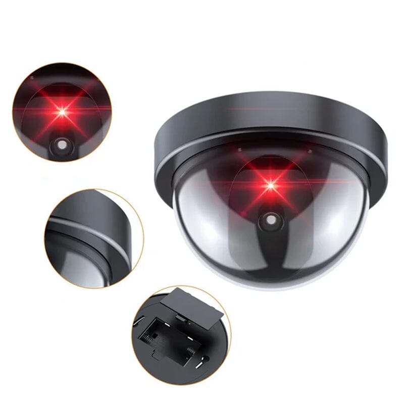 Simulated Fake Surveillance Camera With Red Light