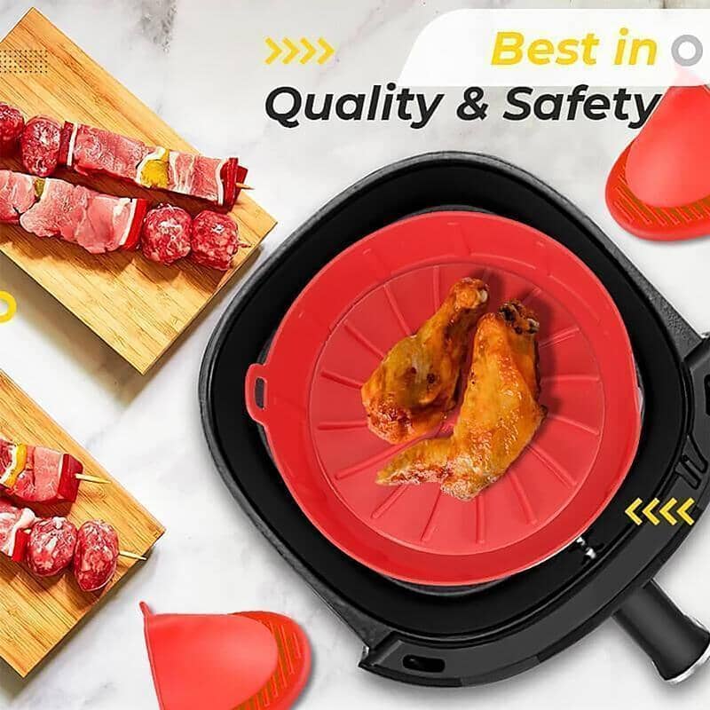 Reusable Air Fryer Silicone Pot Multifunctional Liner Bakeware