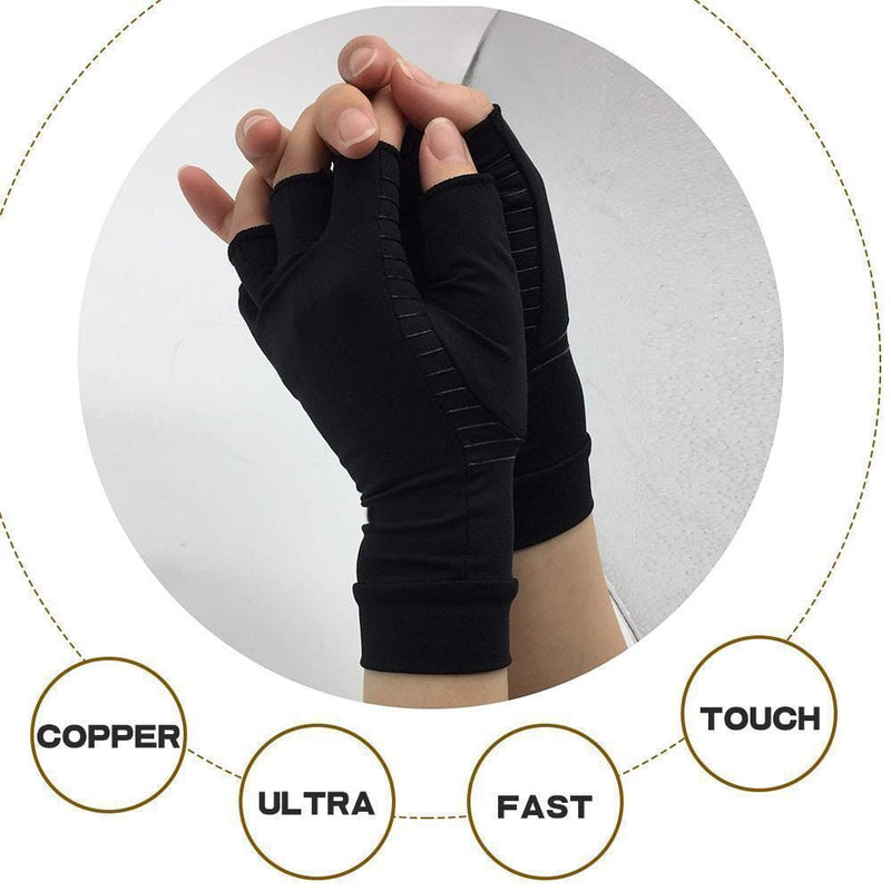Hirundo Copper Arthritis Compression Gloves, 1 Pair