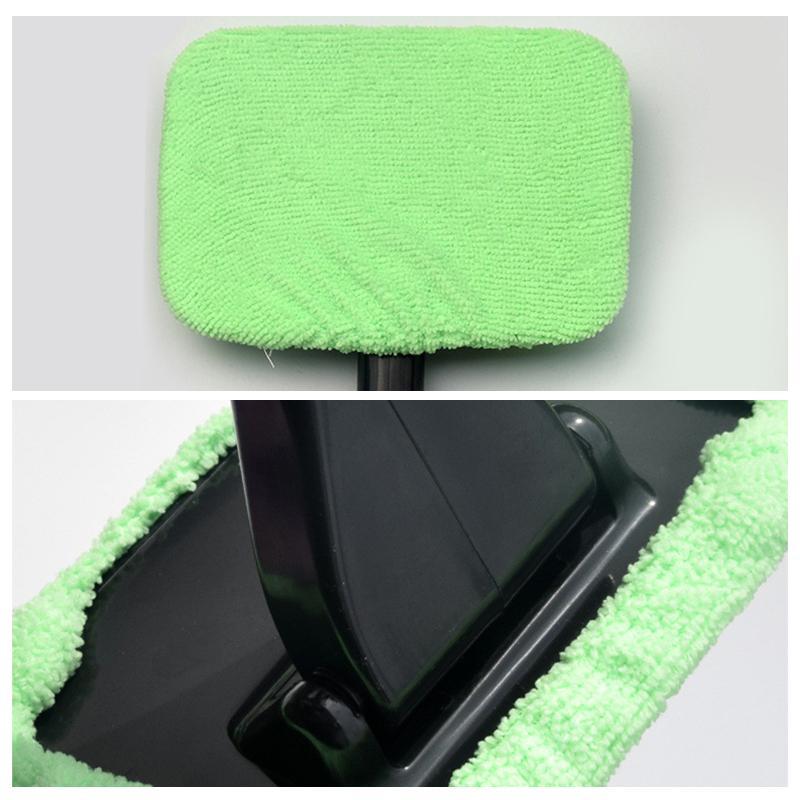 Microfiber Car Window Cleaner with 2 reusable microfiber hood