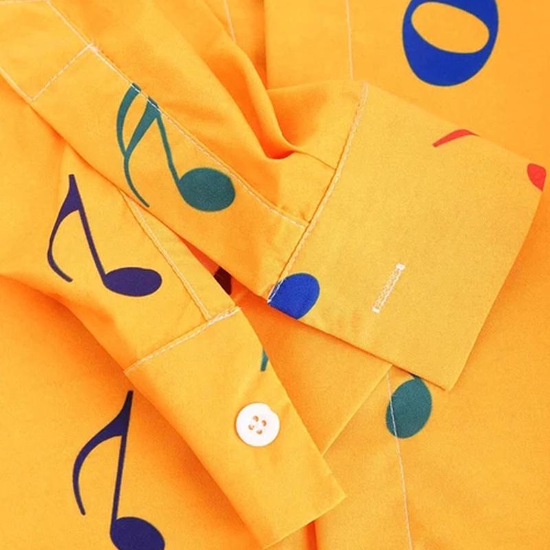 Colorful Music Notes Men's Shirt